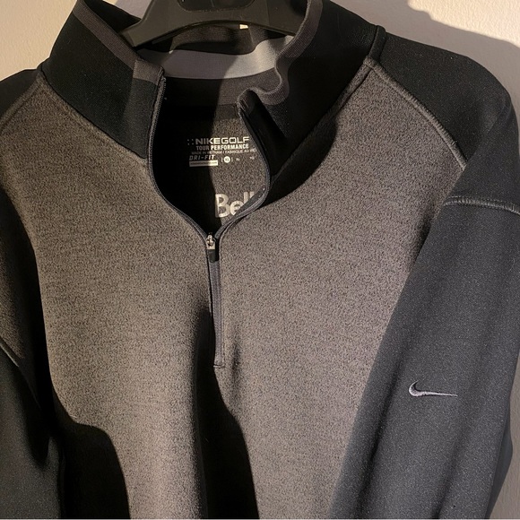 NIKE golf grey half zip sweater - Picture 4 of 6